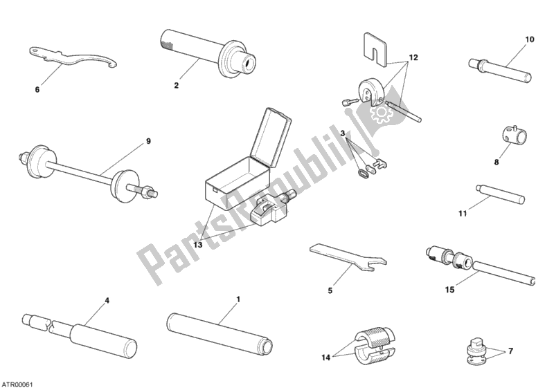 Toutes les pièces pour le Outils De Service D'atelier, Châssis du Ducati Superbike 999 R 2003